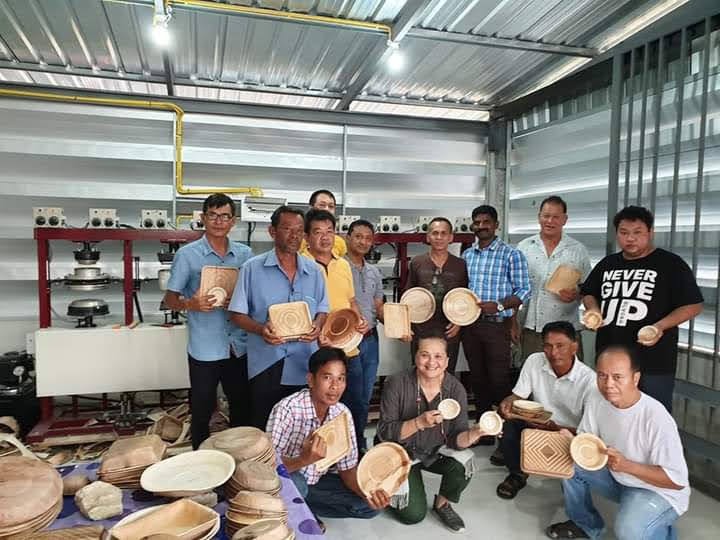 Areca Leaf Plates Manufacturing Unit in thai land 