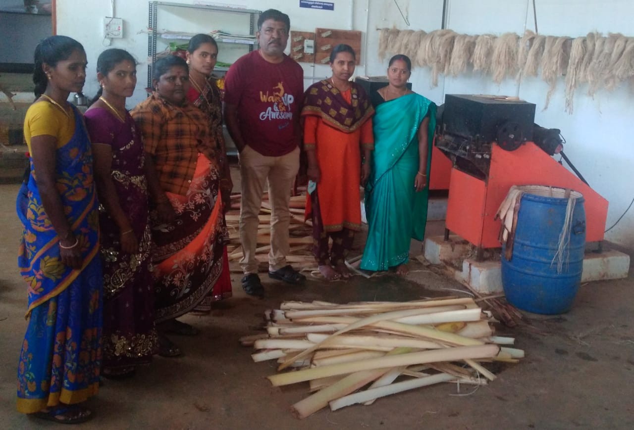 Banana fibre Extraction Machine in Theni District Tamil Nadu